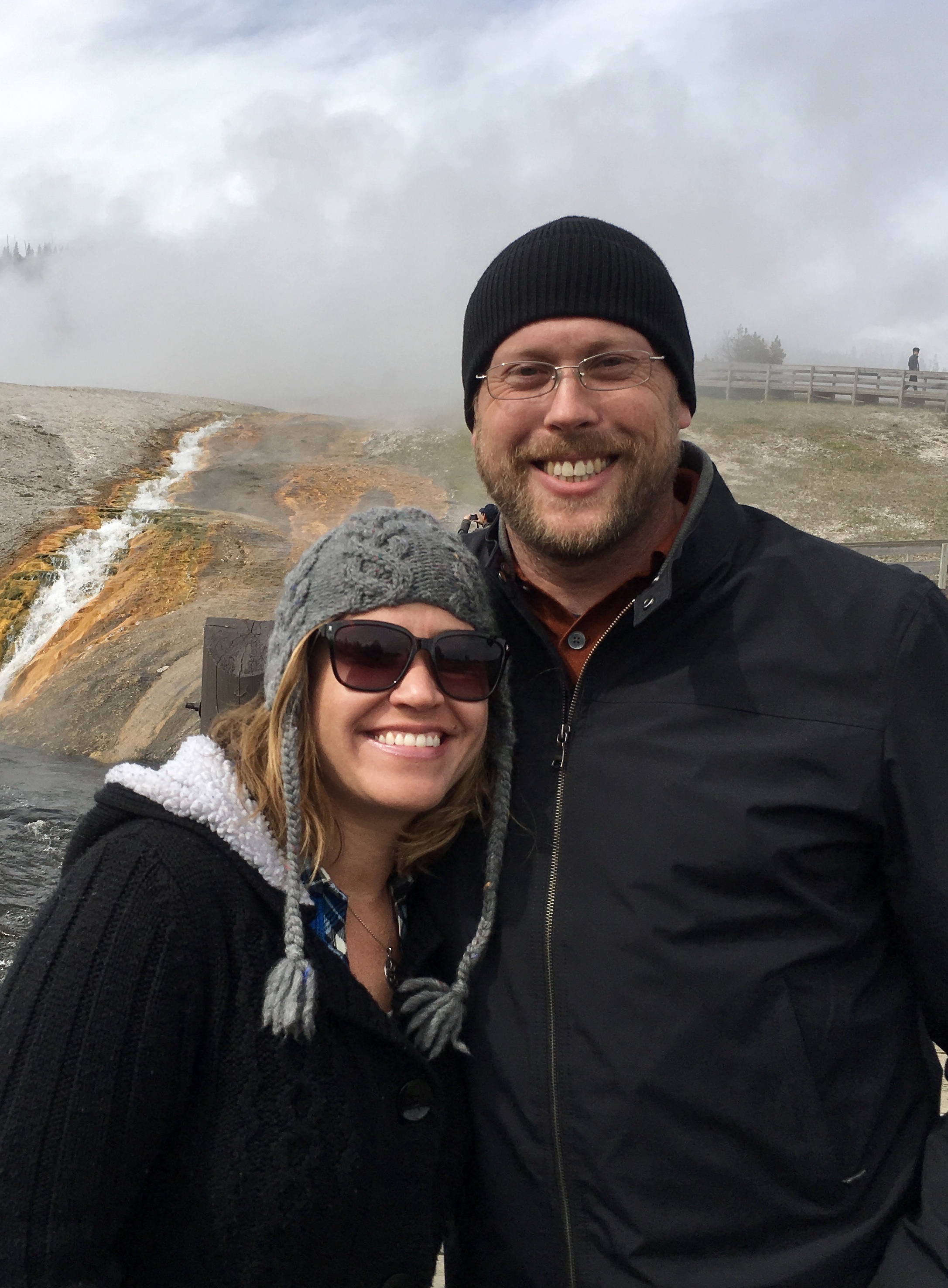 Hank McAfee and wife at Yellowstone