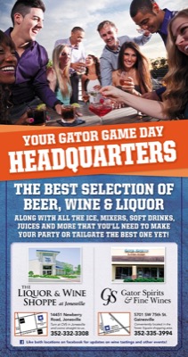 Liquor Shoppe advertisement — Gator Country