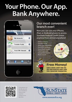 SSFCU advertisement — Our Town Gainesville